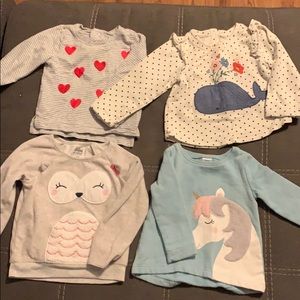Lot of 4 18 month sweatshirts